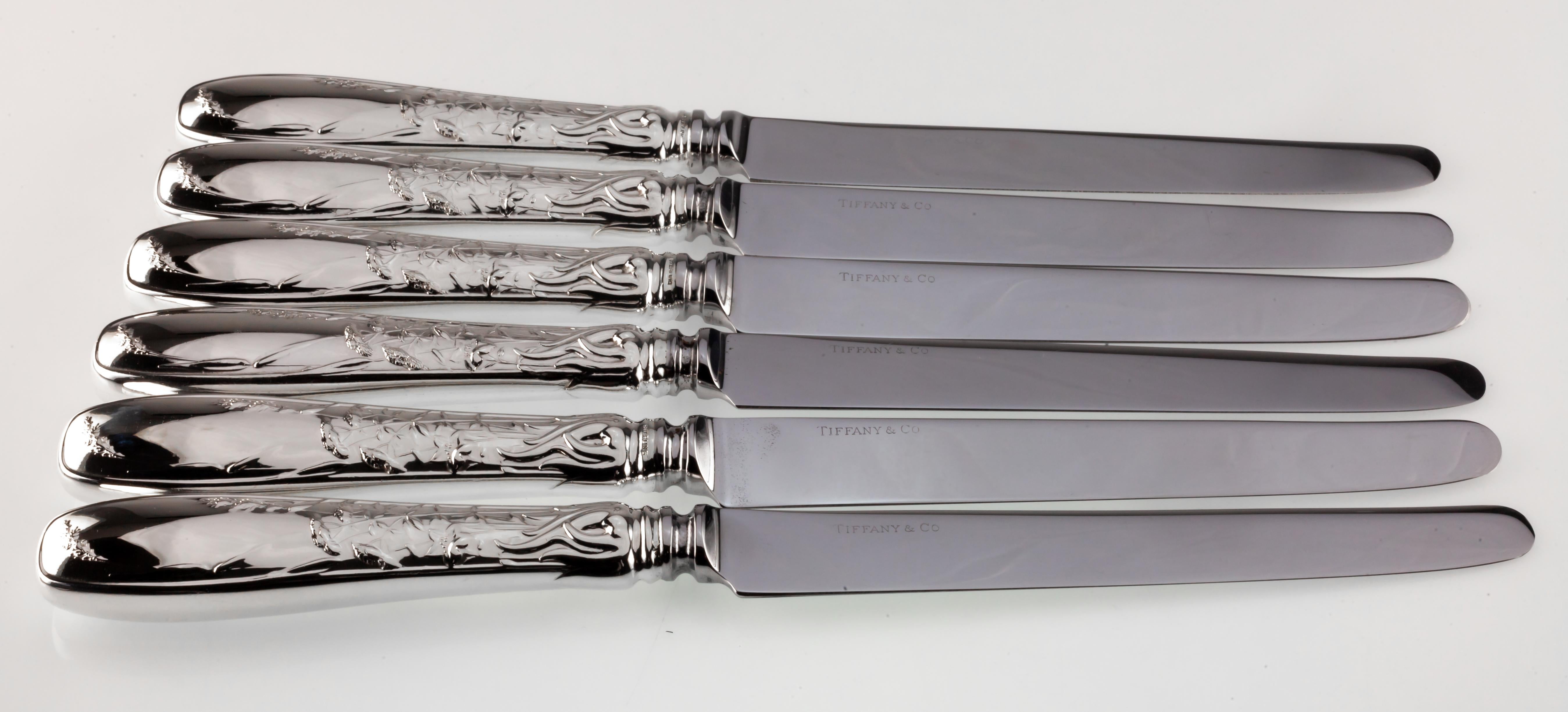 Art Nouveau Tiffany & Co. Audubon Sterling Silver Flatware Set 32 Pieces Total Gorgeous!