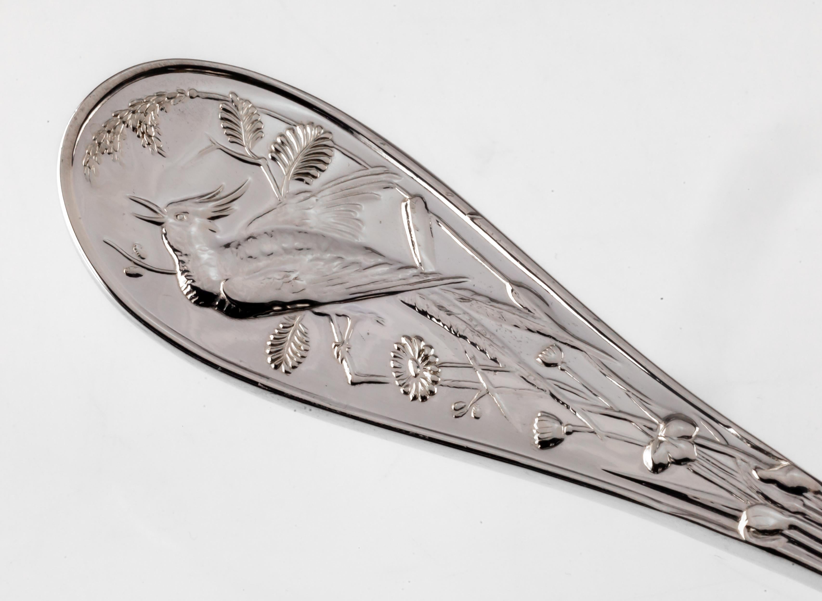 Tiffany & Co. Audubon Sterling Silver Flatware Set 32 Pieces Total Gorgeous! 2