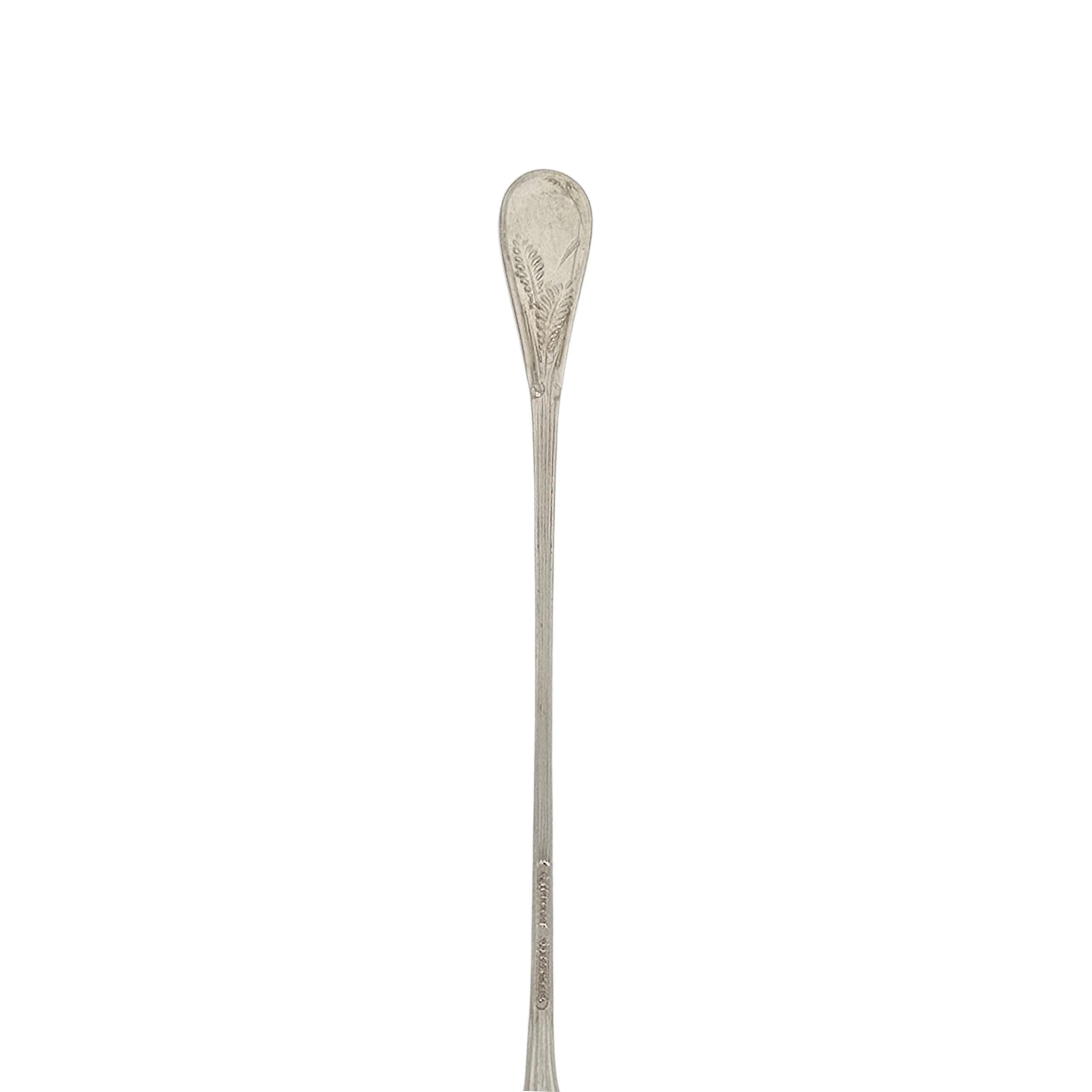 Tiffany & Co. Cucchiaio da tè freddo in argento Sterling Audubon 7 3/8