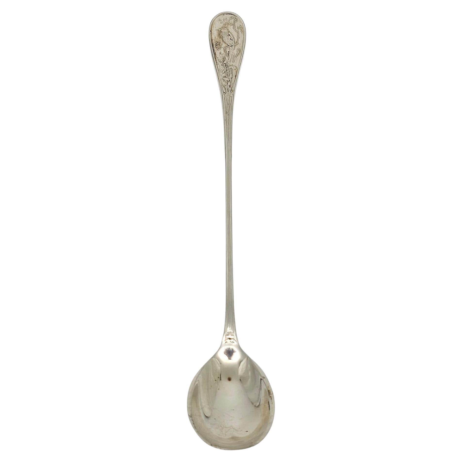 Tiffany & Co. Cucchiaio da tè freddo in argento Sterling Audubon 7 3/8" #23102 in vendita