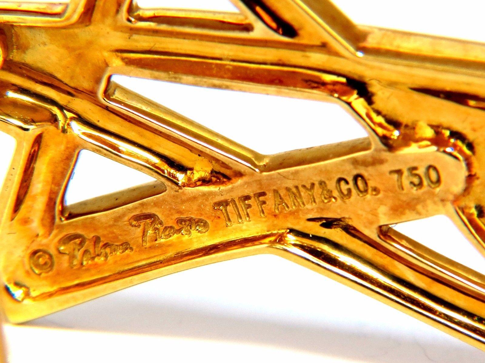 Tiffany & Co. Authentic 18 Karat Paloma Picasso Shooting Star Pin In Excellent Condition In New York, NY