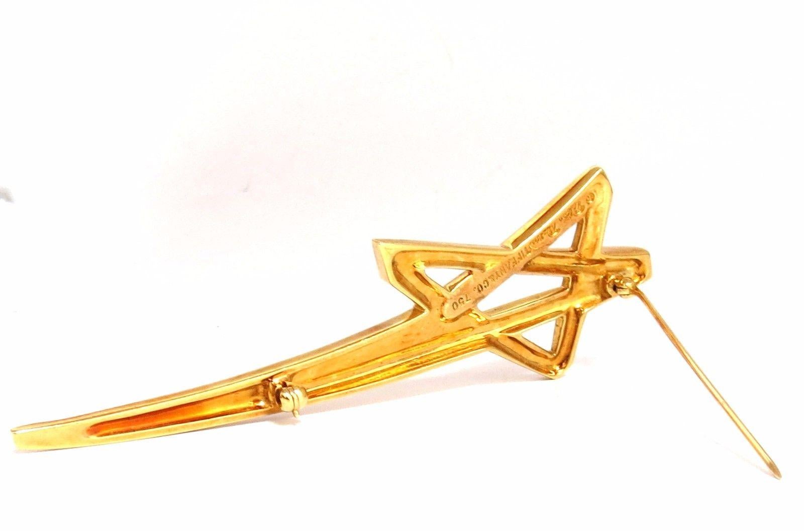 Women's or Men's Tiffany & Co. Authentic 18 Karat Paloma Picasso Shooting Star Pin