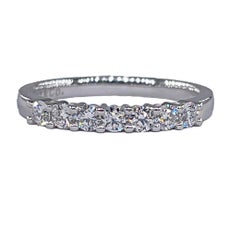 TIFFANY & Co Authentic Embrace with a Half Circle of 7 Diamonds Forever Platinum