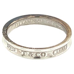 Tiffany & Co Authentic Estate 1837 Concave Ring Silver