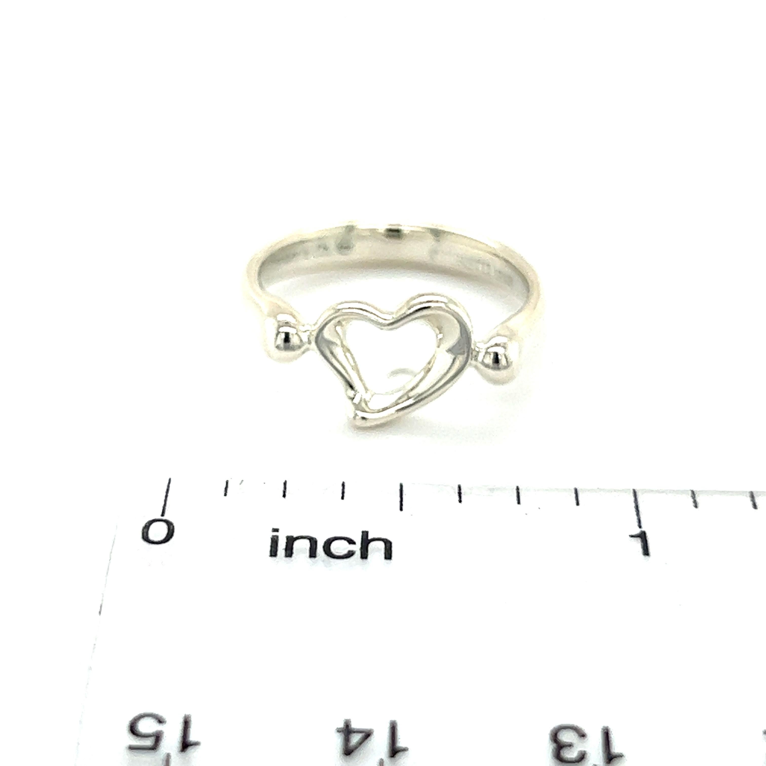 tiffany heart ring silver