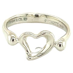 Tiffany & Co Authentic Estate Heart Ring Silver by Elsa Peretti