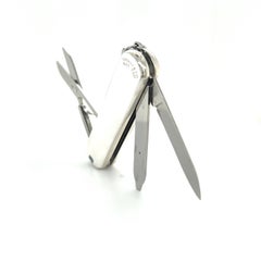 Tiffany & Co. Authentic Estate Swiss Army Pocket Knife 18k Gold + Silver