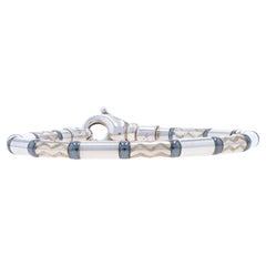 Tiffany & Co. Aztek Hematitie Perlenarmband 7 1/2" - Sterlingsilber 925