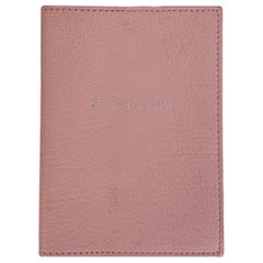 Tiffany & Co. Baby Pink Leather Passport Holder Cover