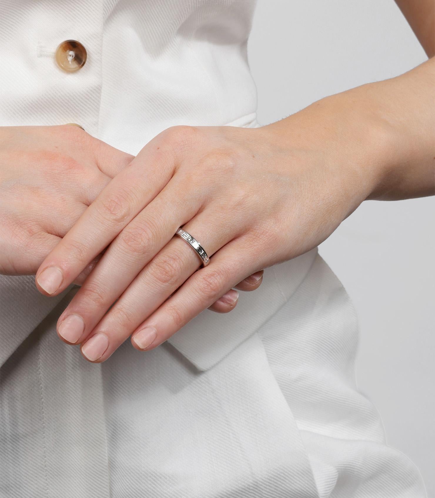 Tiffany & Co. Baguette cut Diamond Half Eternity Ring

Product Details
Xupes Ref: COMJ799
Brand: Tiffany & Co.
Model: Baguette Half Eternity Ring
Type: Ring
Accompanied By: Tiffany & Co. Box  
Material(s): Platinum
Gemstone: Diamond
UK Ring Size: