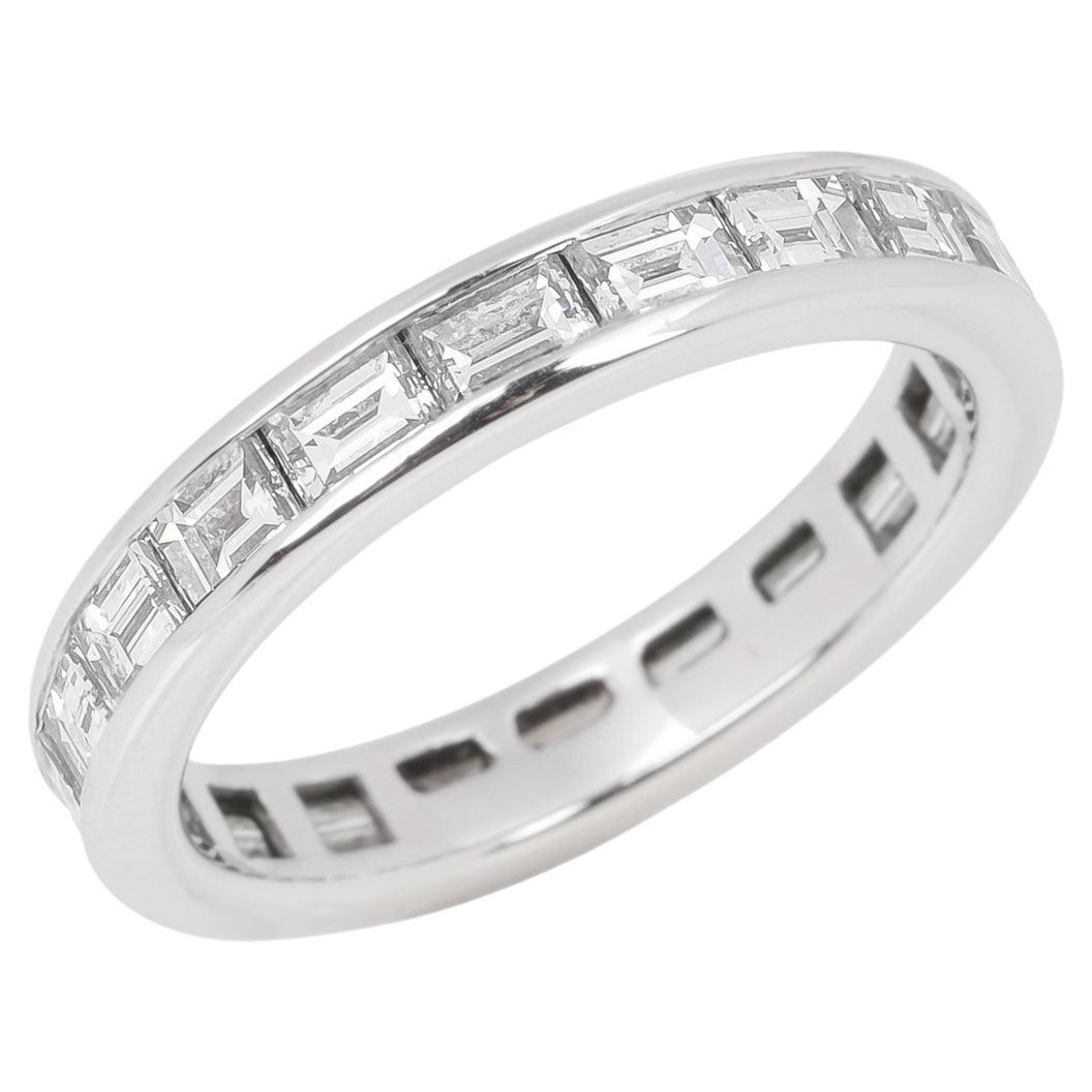 Tiffany & Co. Baguette Cut Diamond Platinum Full Eternity Ring