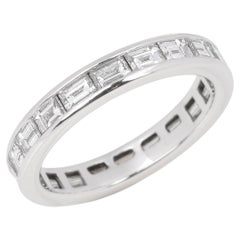 Tiffany & Co. Baguette Cut Diamond Platinum Full Eternity Ring