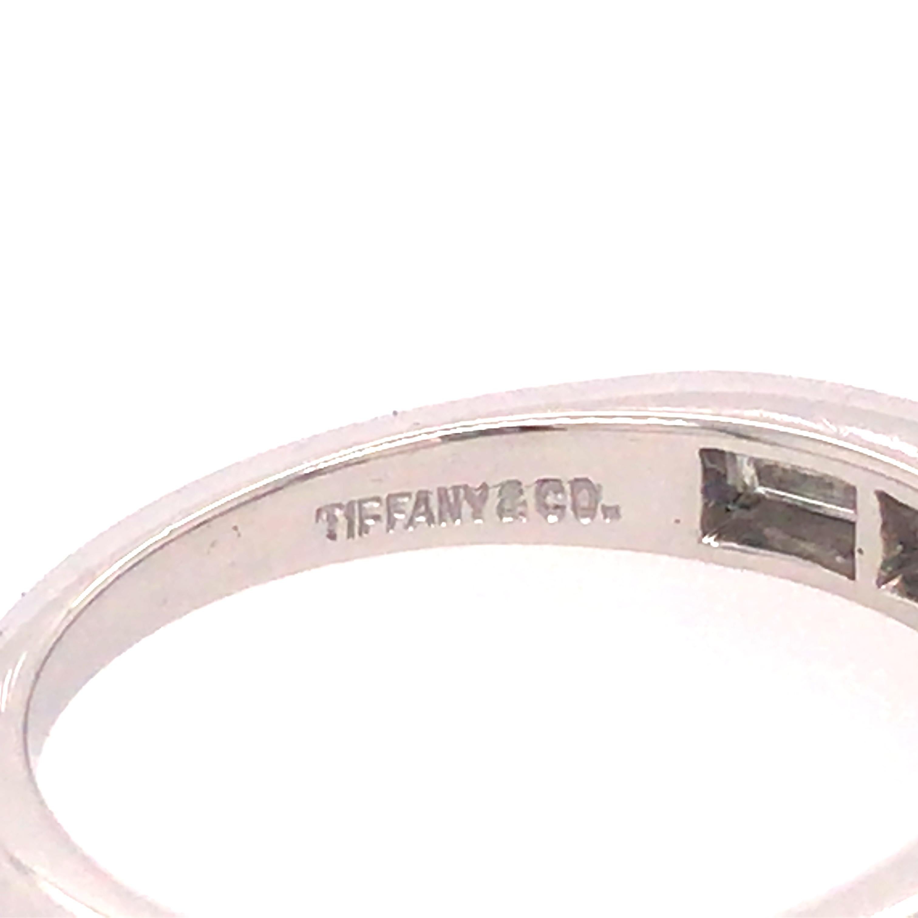 Tiffany & Co. Baguette Diamond Band in Platinum 1