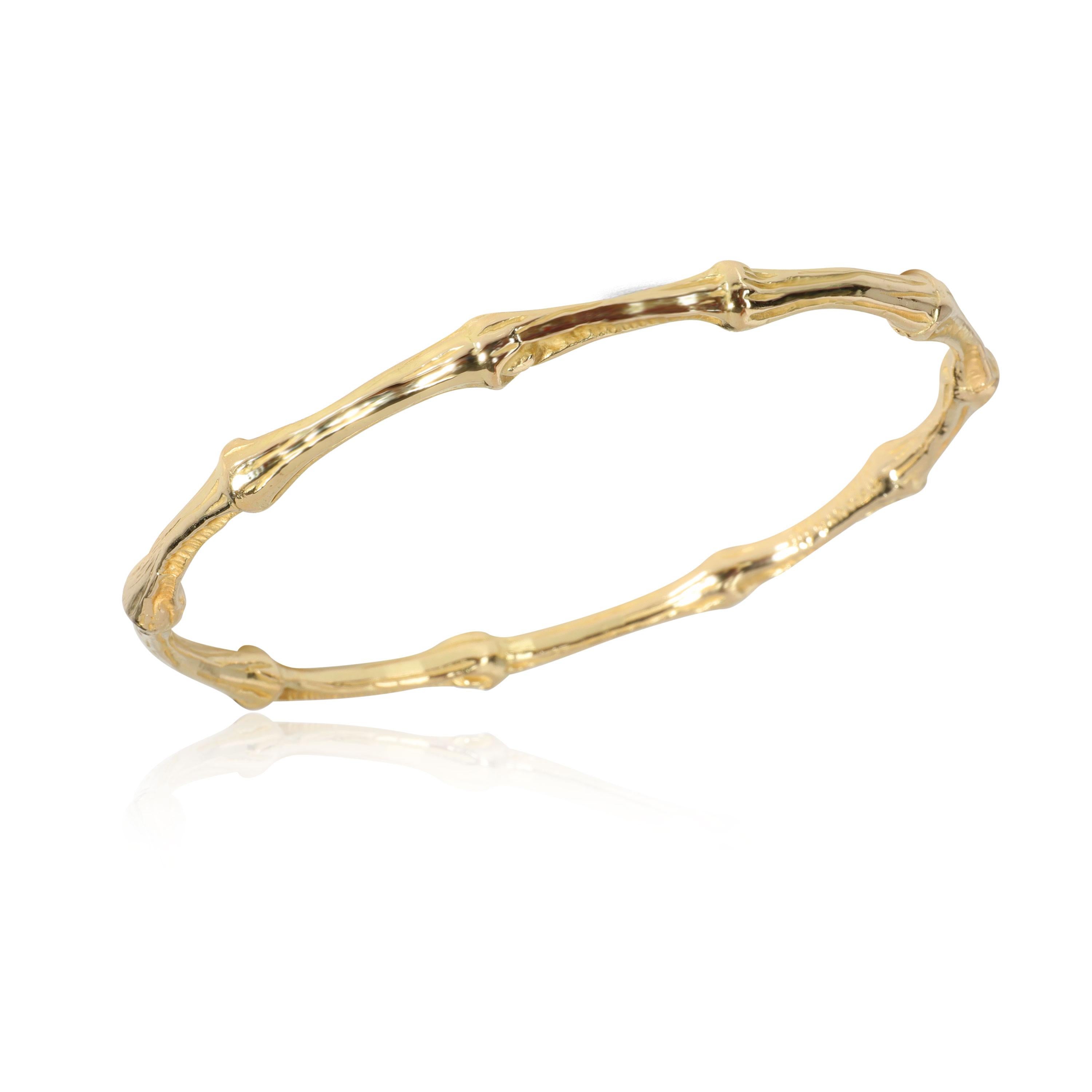 
Tiffany & Co. Bamboo Bangle in 18K Yellow Gold

PRIMARY DETAILS
SKU: 111211
Listing Title: Tiffany & Co. Bamboo Bangle in 18K Yellow Gold
Condition Description: Retails for 5,100 USD. In excellent condition and recently polished. Fits a 7.25 inch