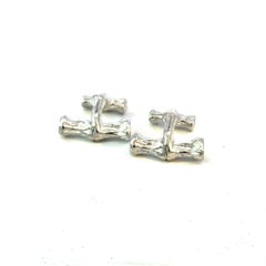 Tiffany & Co Bamboo Cufflinks Sterling Silver 10 Grams Estate