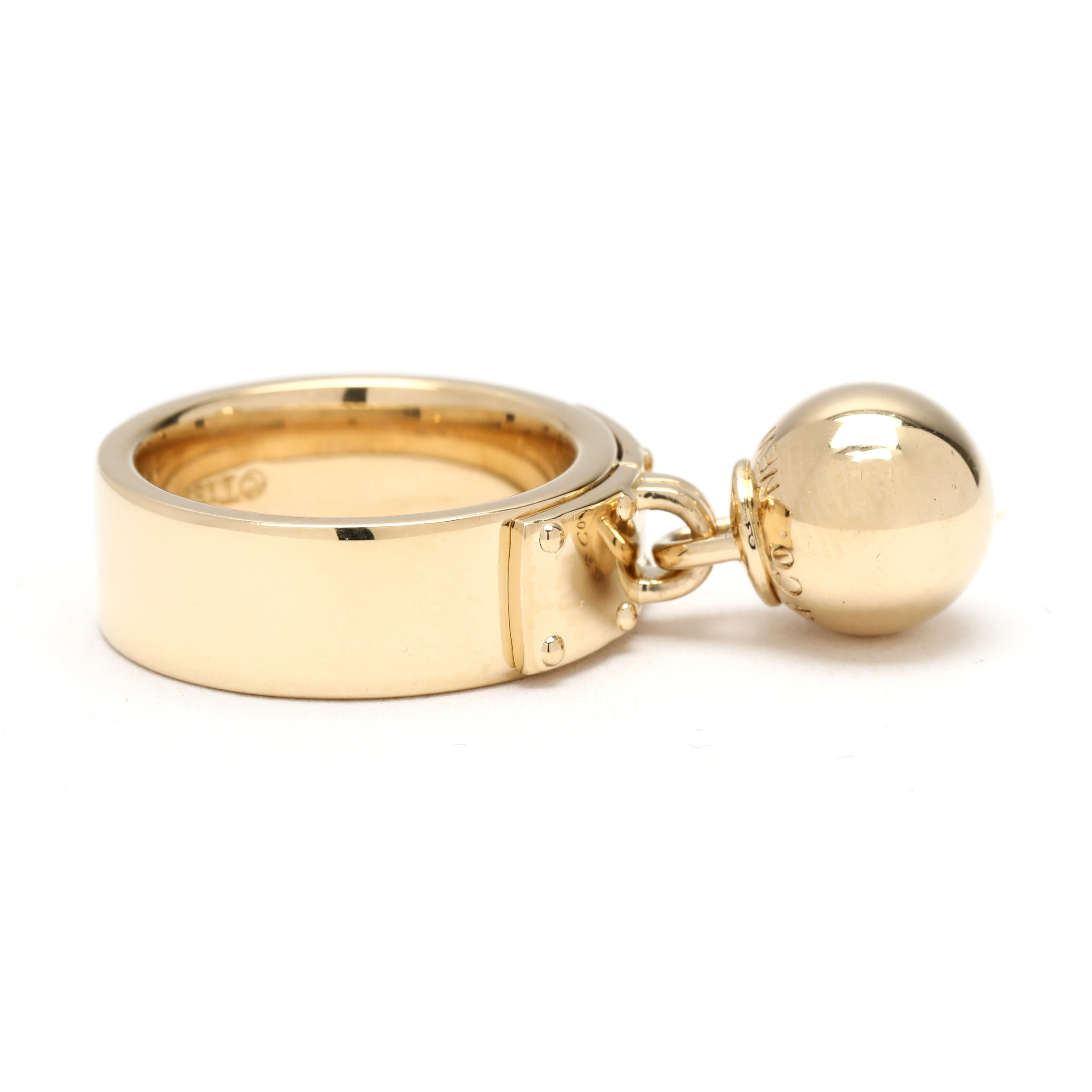 Anello misura 4,75

Larghezza della banda: 6,7 mm

Larghezza della sfera: 9,4 mm

Peso: 9,2 dwts. / 14,3 grammi

Francobolli: 