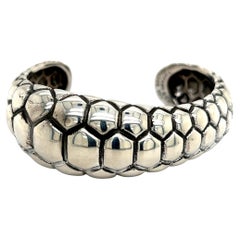 Bracciale Bangle Tiffany & Co. 7,5" medio con design ad alveare A. Silver Estate