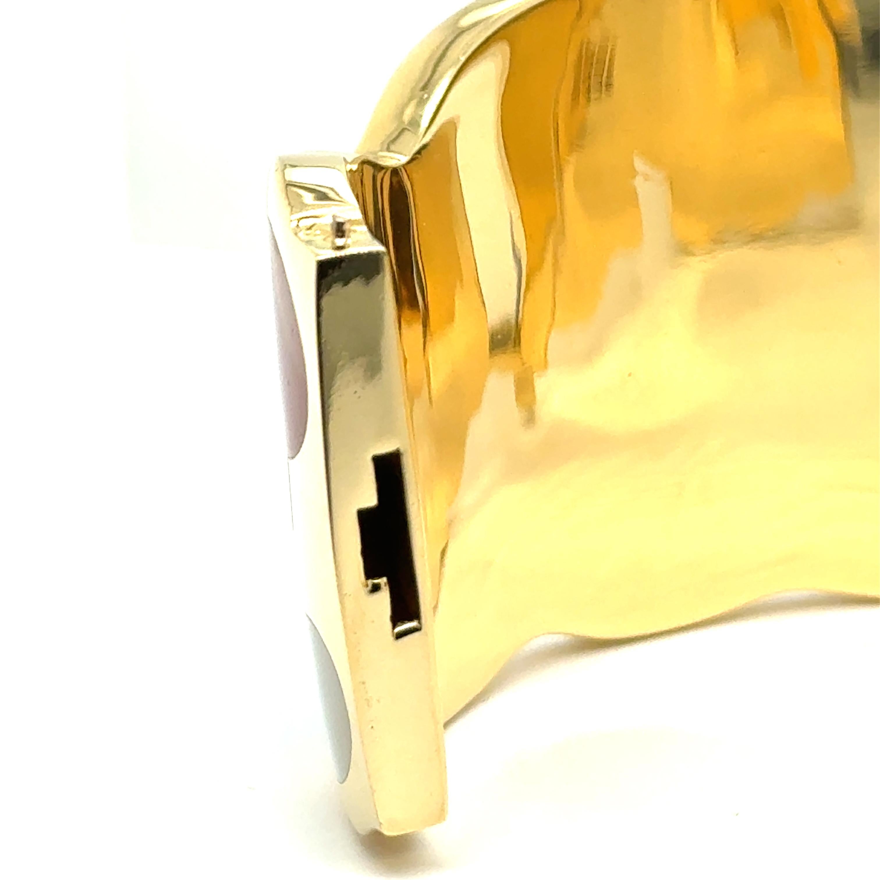 Tiffany & Co Bangle with Vibrant Gemstones in 18K Yellow Gold by Angela Cumming For Sale 5