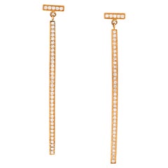 Tiffany & Co. Bar-Ohrringe aus 18k Rosgold mit Diamanten