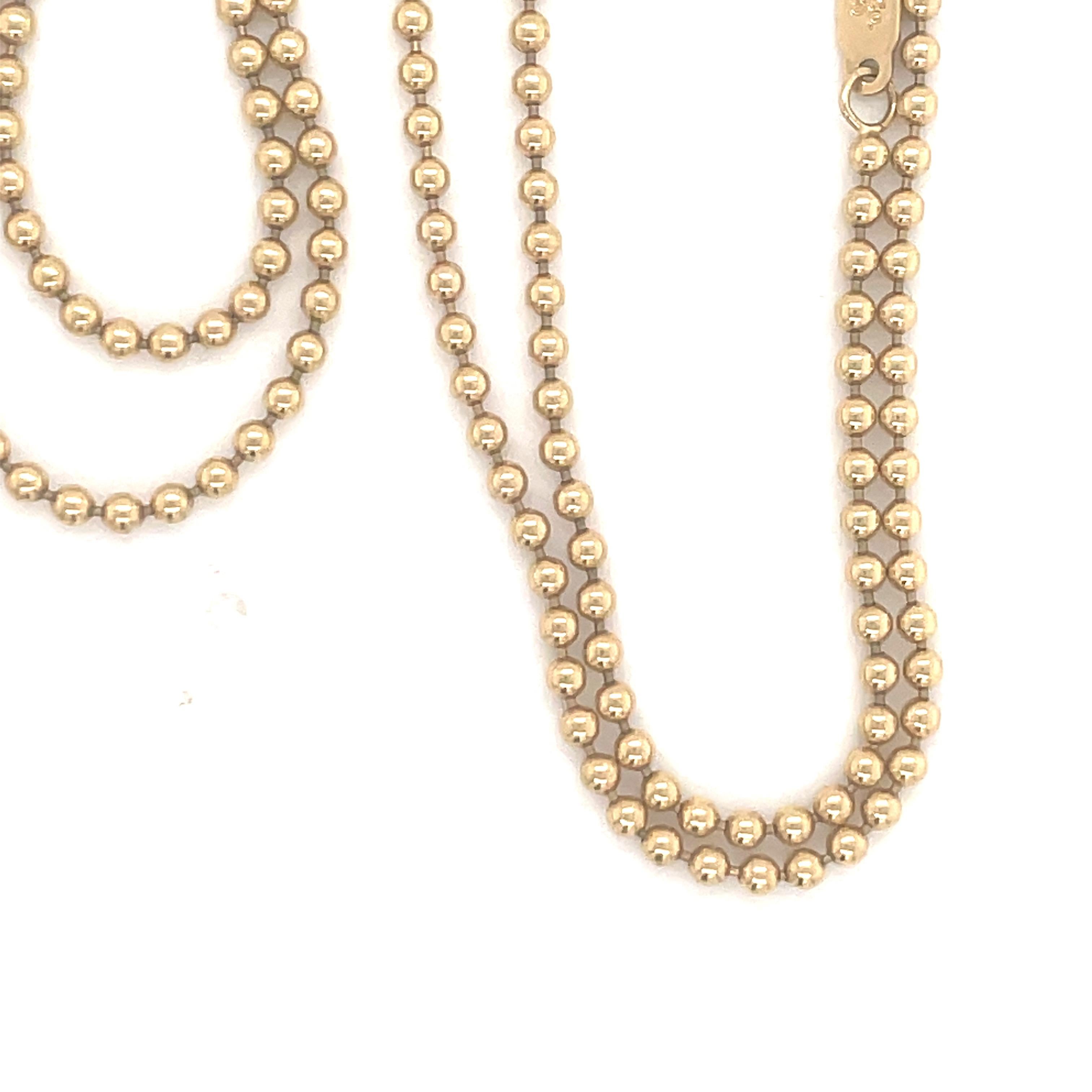 Contemporary Tiffany & Co. Bar Pendant Necklace 18 Karat Yellow Gold 25.9 Grams