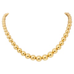 Collar de bolas con cuentas Tiffany & Co. de oro amarillo de 18 quilates