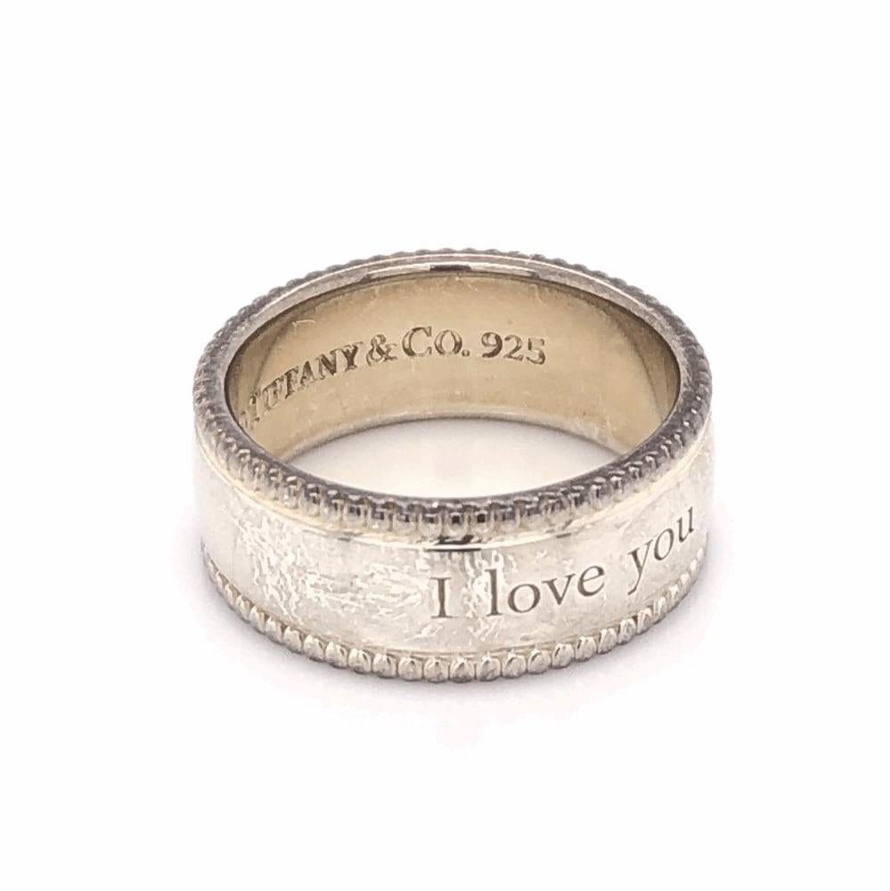 tiffany and co i love you ring sterling silver