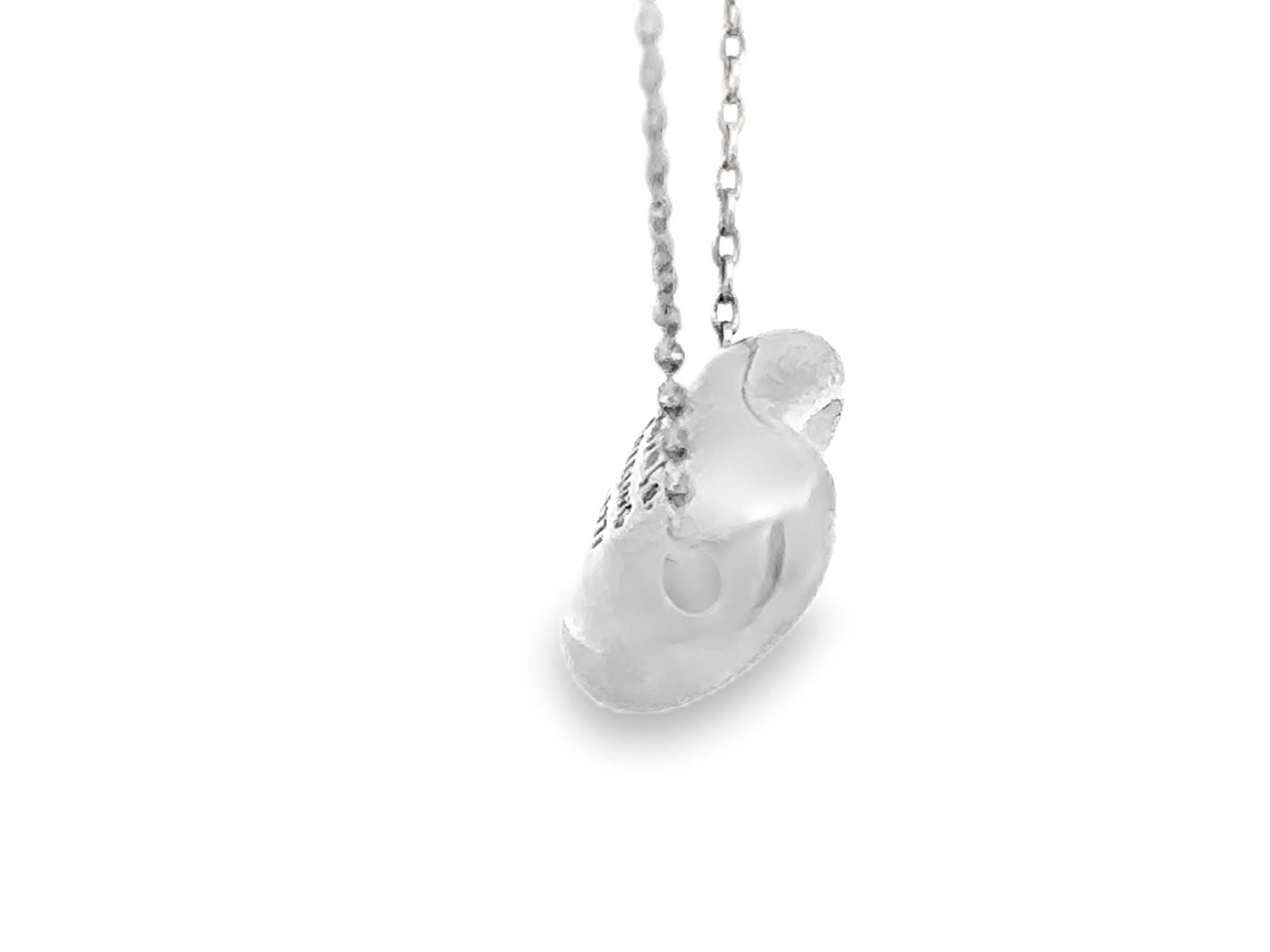 Tiffany & Co. Bean Necklace Sterling Silver With Pouch 2