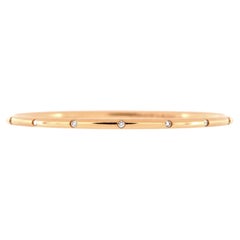 Tiffany & Co. Bezet Bangle Bracelet 18k Rose Gold and Diamonds