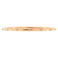 Tiffany & Co. Bezet Bangle Bracelet 18k Rose Gold and Diamonds