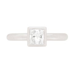 Tiffany & Co. Bezet Diamond Solitaire Engagement Ring