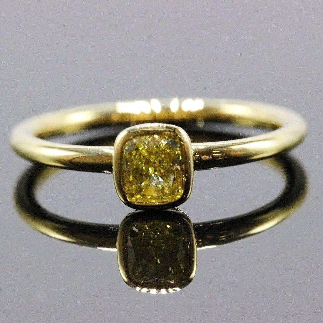 tiffany bezet yellow diamond ring