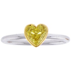 Tiffany & Co. Bezet Yellow Diamond Ring