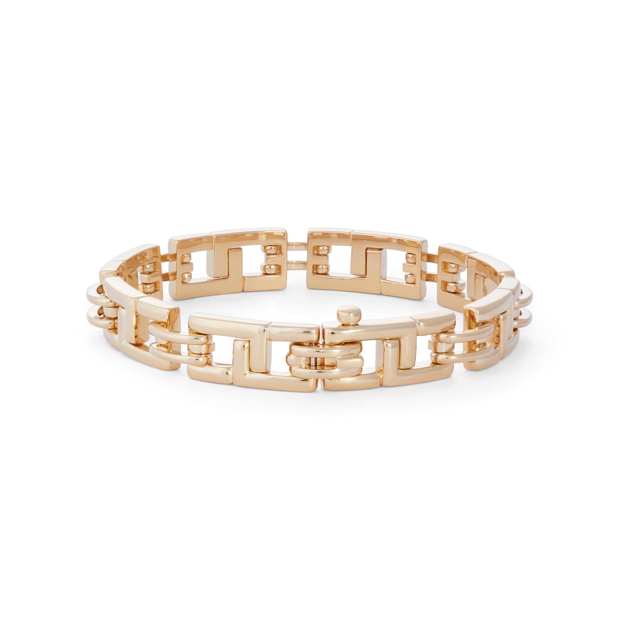 Contemporary Tiffany & Co. 'Biscayne' 18 Karat Yellow Gold Bracelet