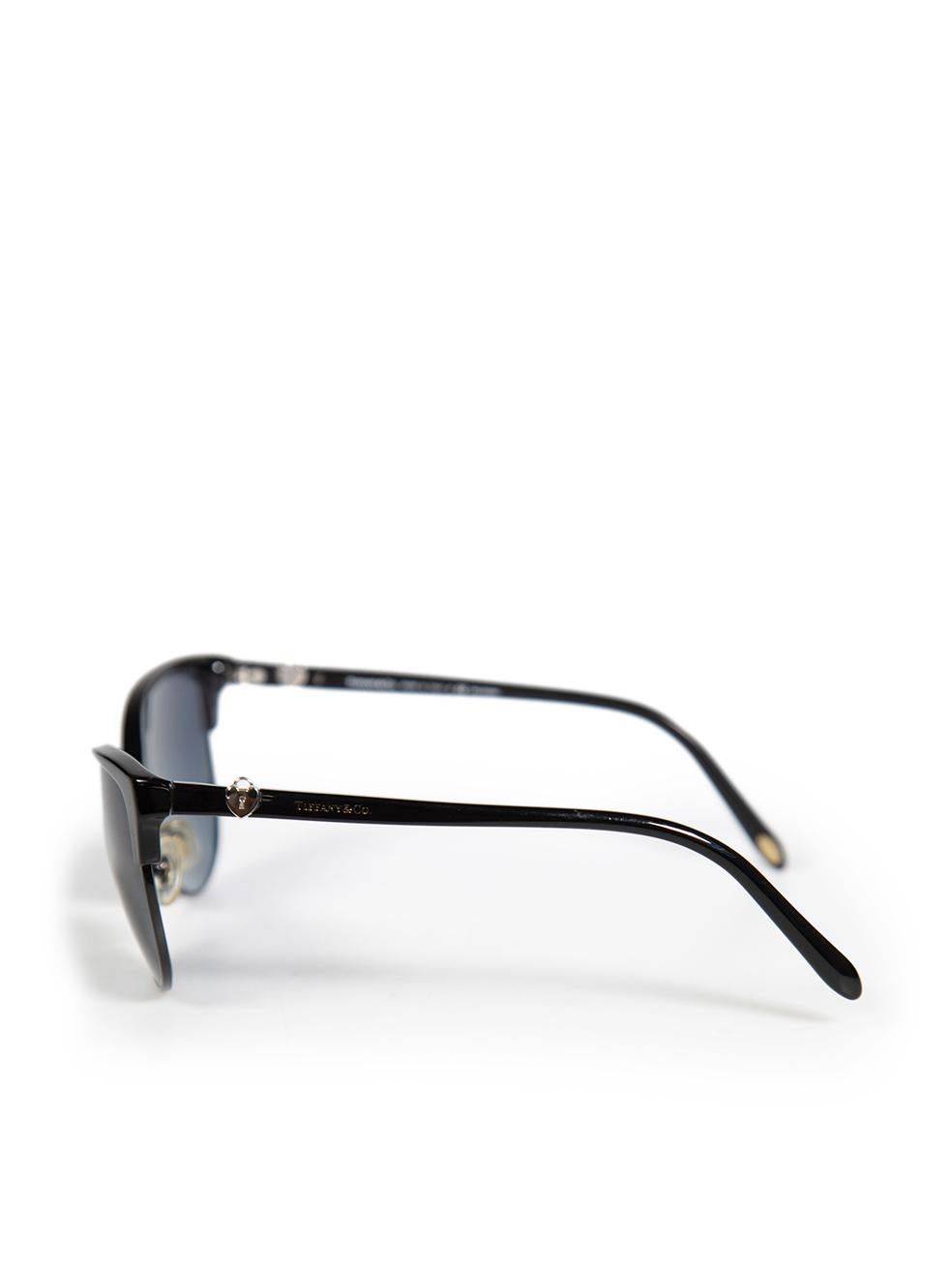 Women's Tiffany & Co Black Gradient Cat Eye Sunglasses For Sale