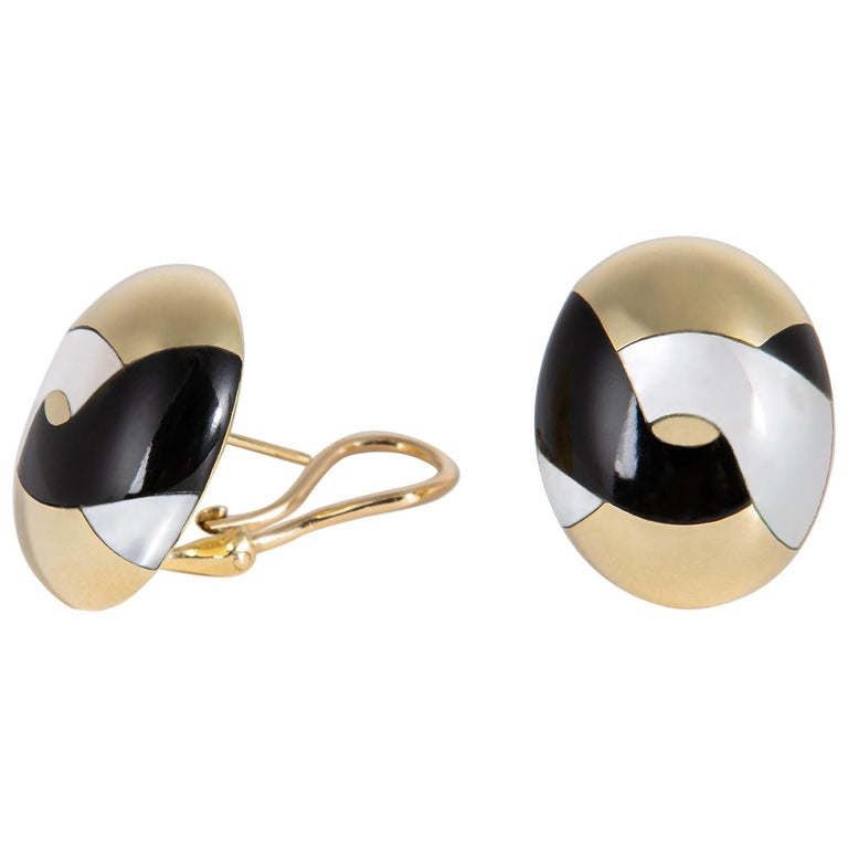 Tiffany black jade earrings Clearance