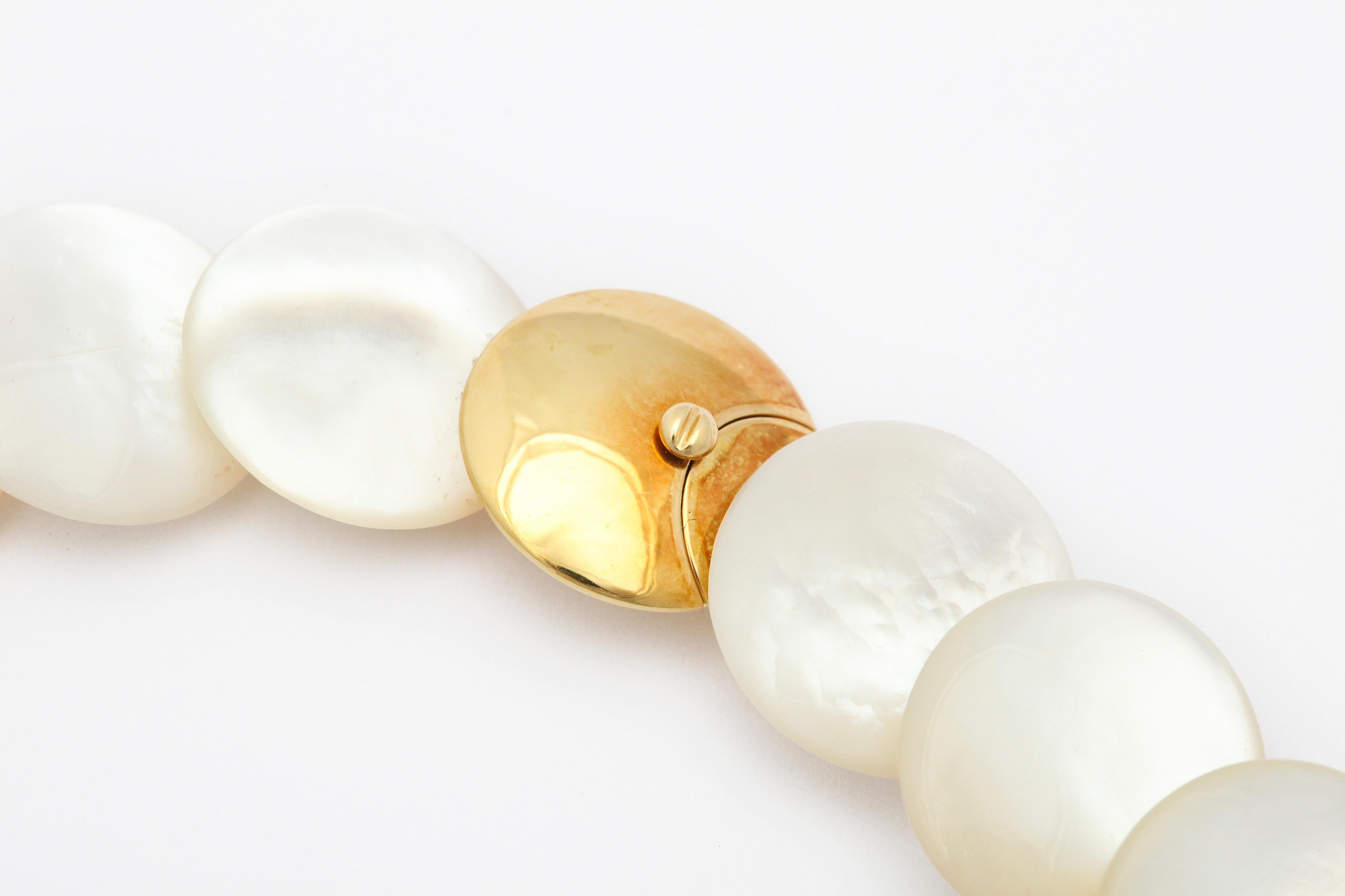 Tiffany Necklace And Ear Clips 18K Gold Carved Black Jade And Mother Of Pearl For Sale 1