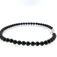 Tiffany & Co. Black Onyx 18" Toggle Silver Necklace