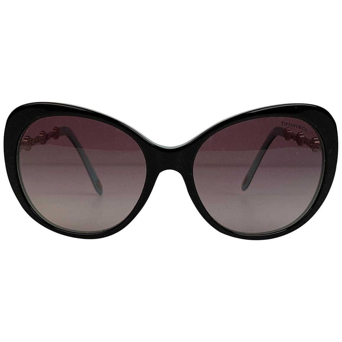 Tiffany & Co. Black TF 4053 B Sunglasses 56/17 135 mm with Crystals