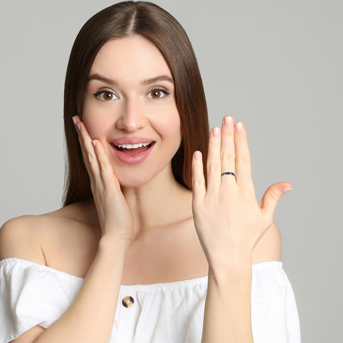 tiffany black titanium ring