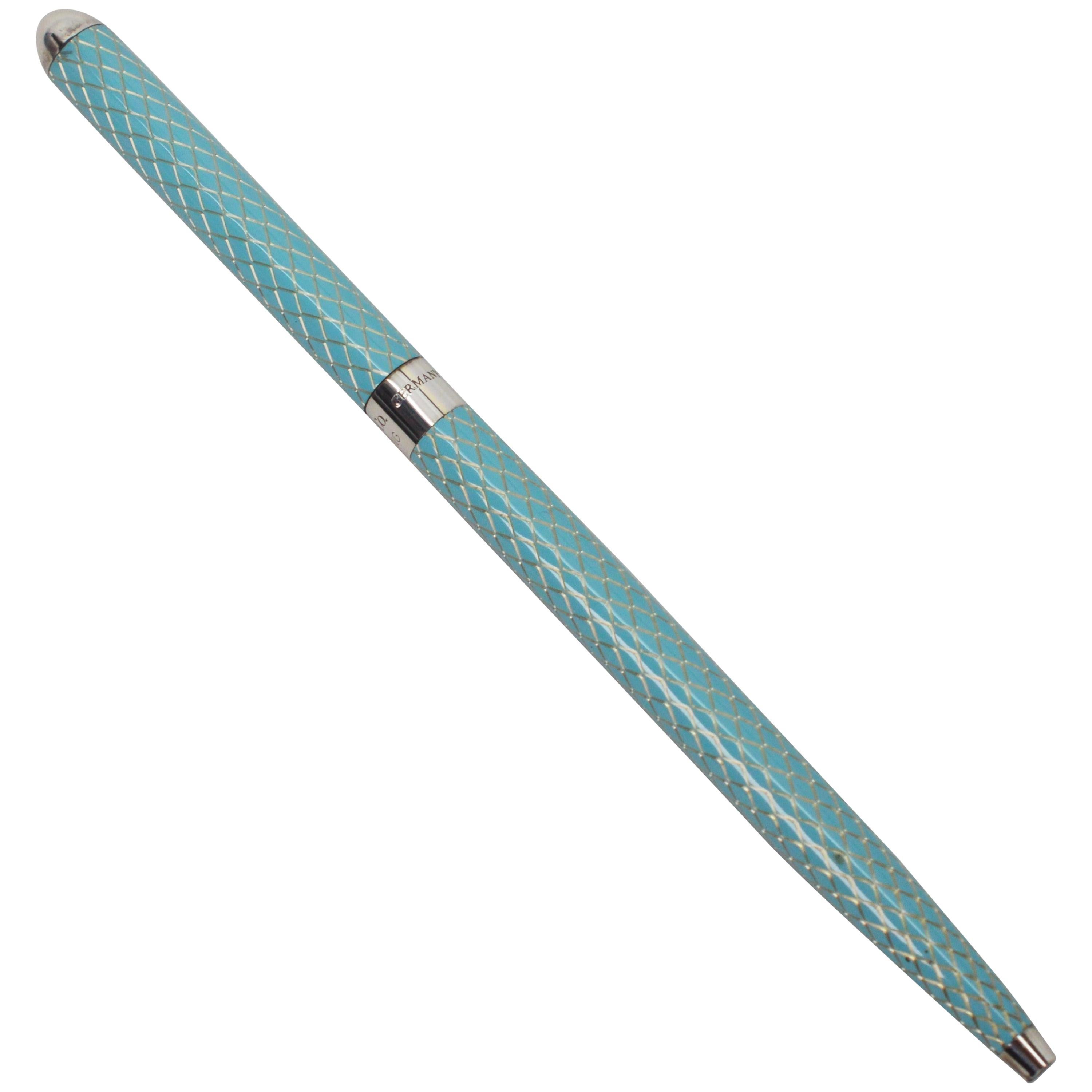 Tiffany & Co. Blue Diamond Structure Ball Point Pen