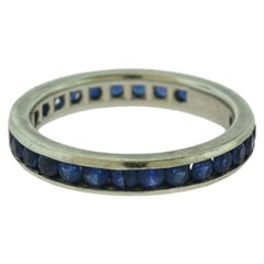 Tiffany & Co. Blue Sapphire Platinum Eternity Band