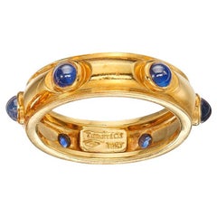 Tiffany & Co. Blauer Saphir-Ring aus 18 Karat Gold