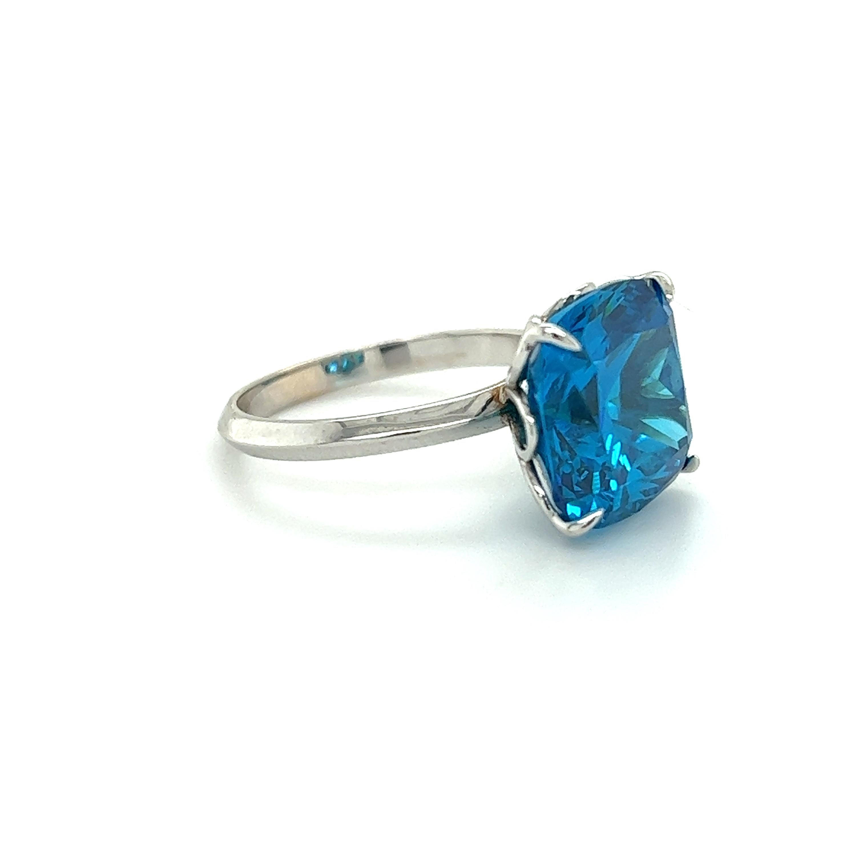 tiffany blue topaz ring