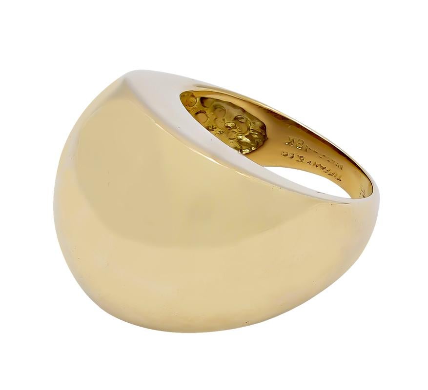 Women's or Men's Tiffany & Co. Bombe Gold Ring