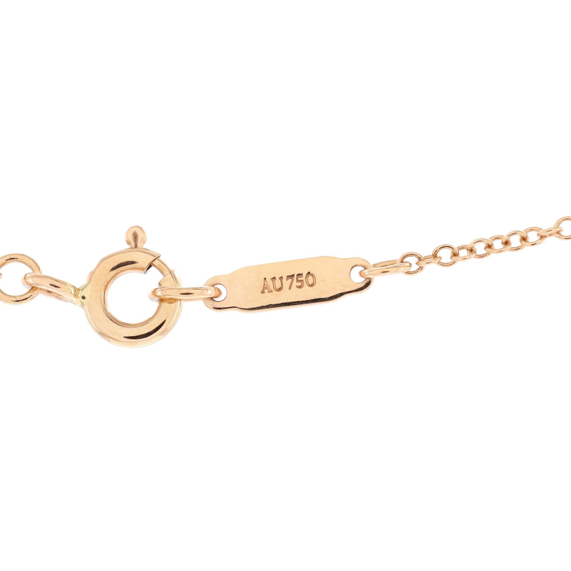 gold and pink tiffany necklace