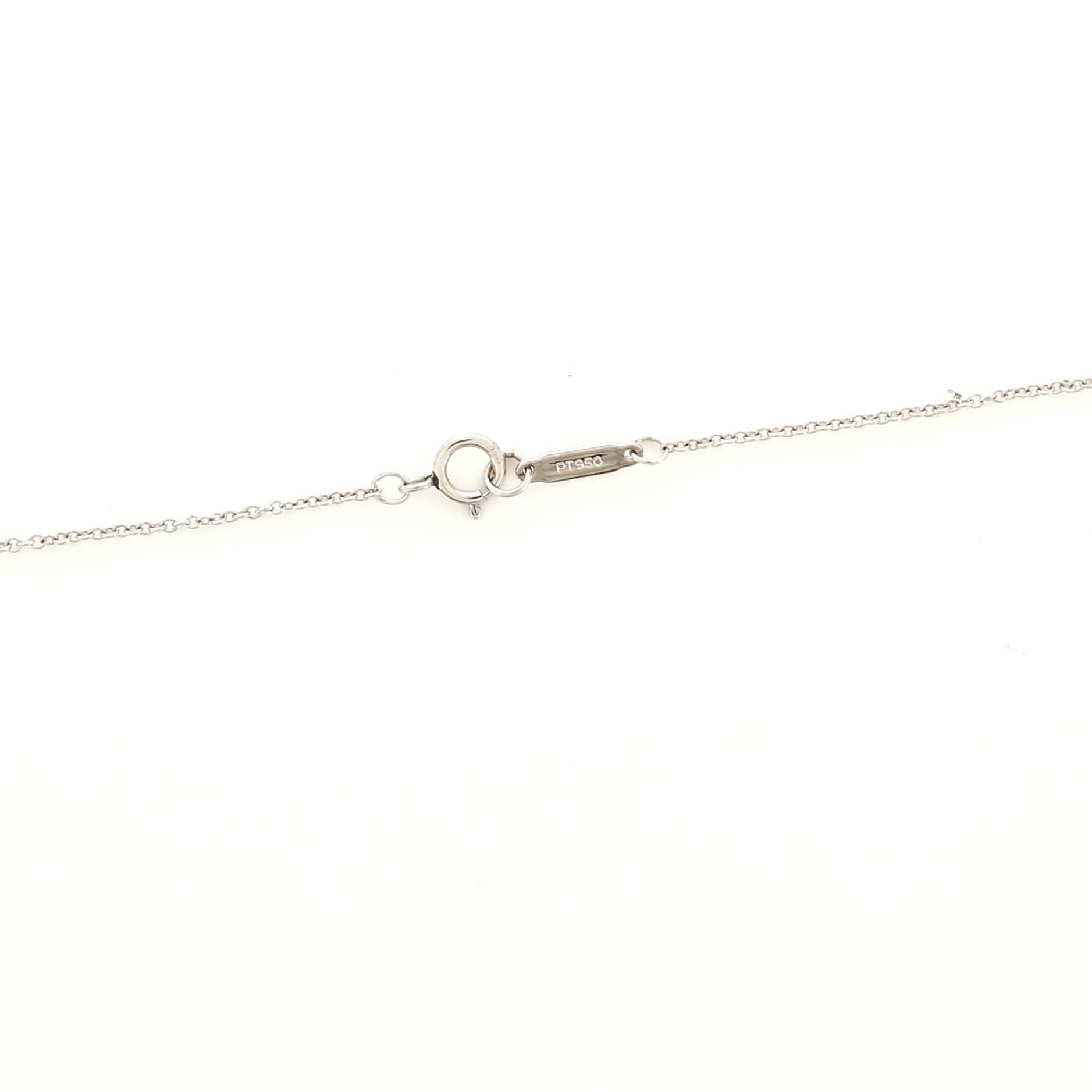 Tiffany & Co. Bow Pendant Necklace Platinum and Diamonds In Good Condition In New York, NY
