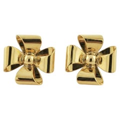 Tiffany & Co. Bow Ribbon Stud Earrings