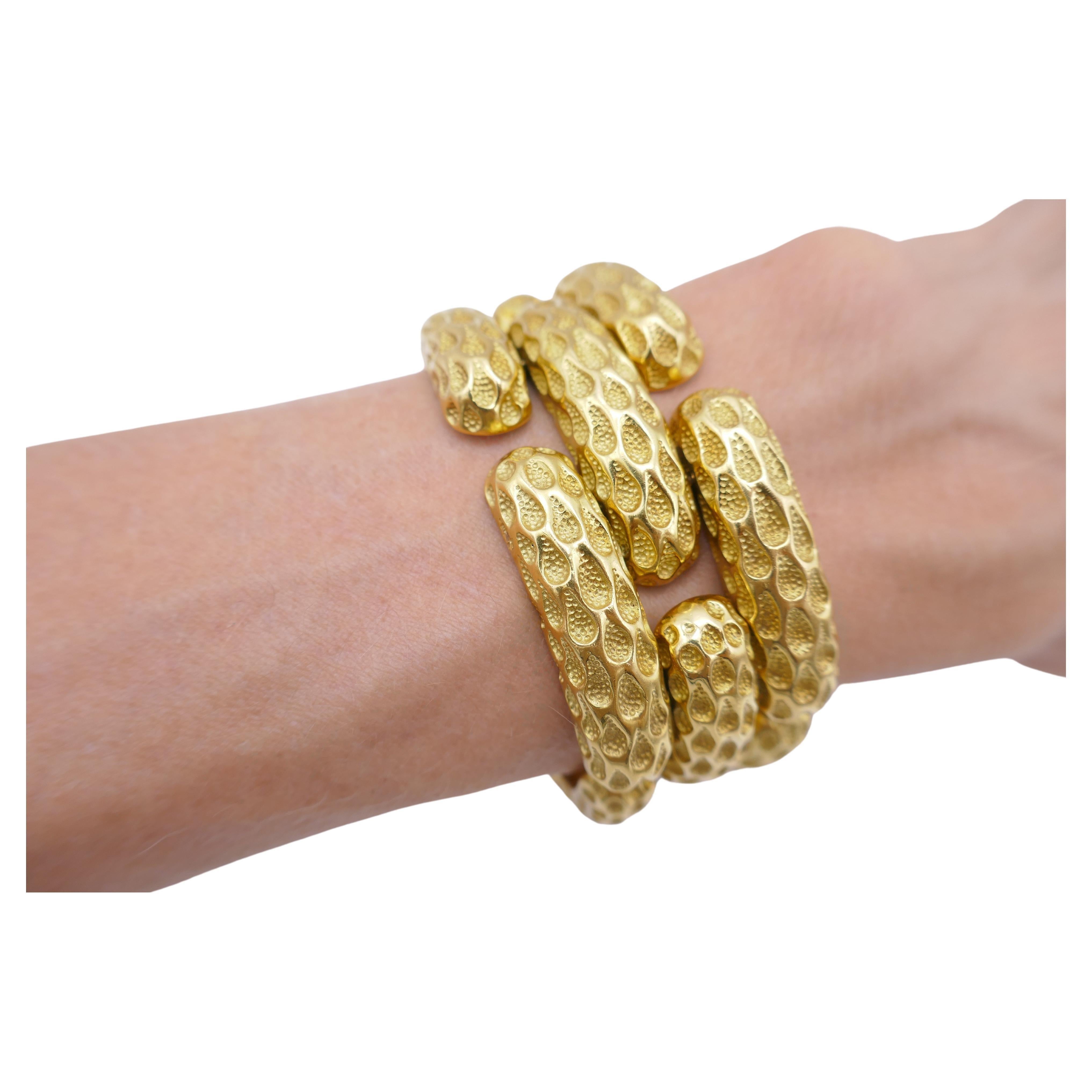 Tiffany & Co. Armband 18k Gold, Schlangenarmband im Zustand „Hervorragend“ in Beverly Hills, CA