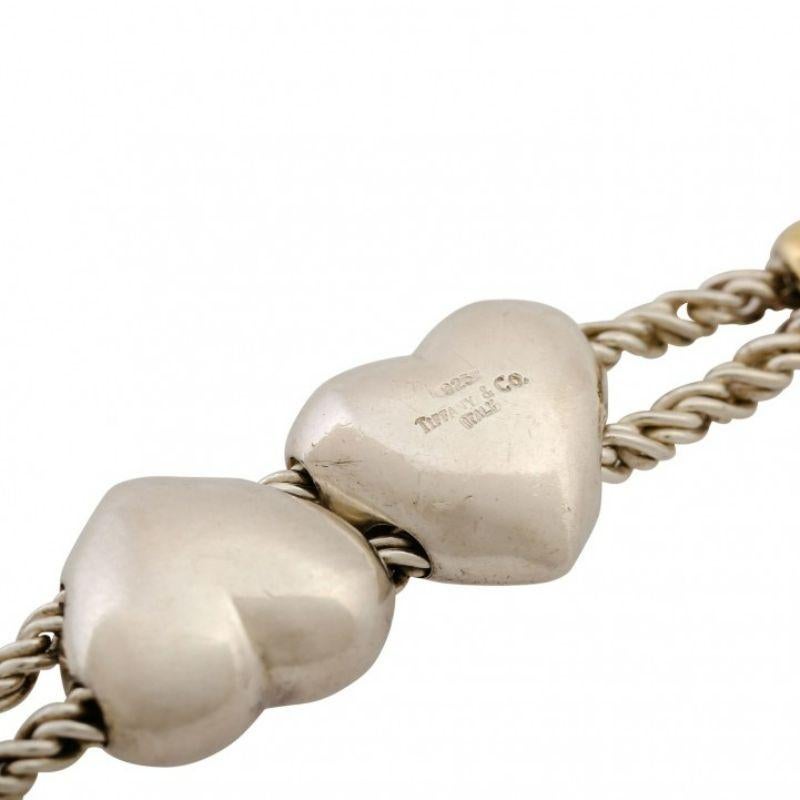 Tiffany & Co. Armband, 2-reihig, in der Mitte im Zustand „Relativ gut“ im Angebot in Stuttgart, BW