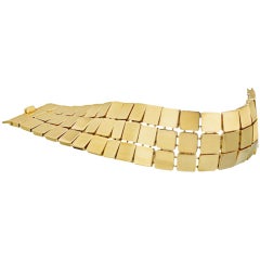 Tiffany & Co. Bracelet 2002 Cube 18 Karat Yellow Gold